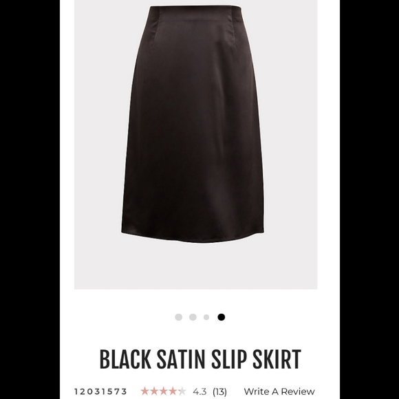 torrid Dresses & Skirts - Black Satin Slip Skirt